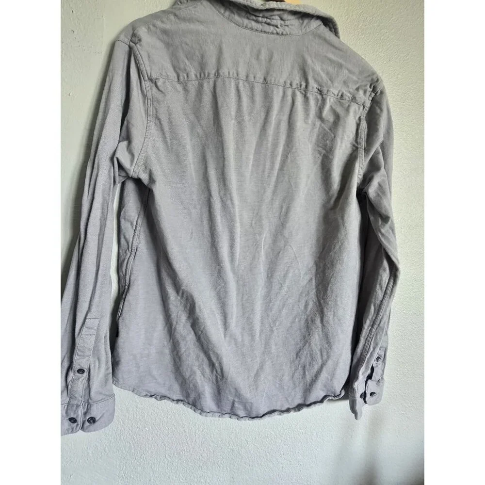 DKNY Gray Long Sleeve Button Down Shirt Casual Menswear - Picture 2 of 14